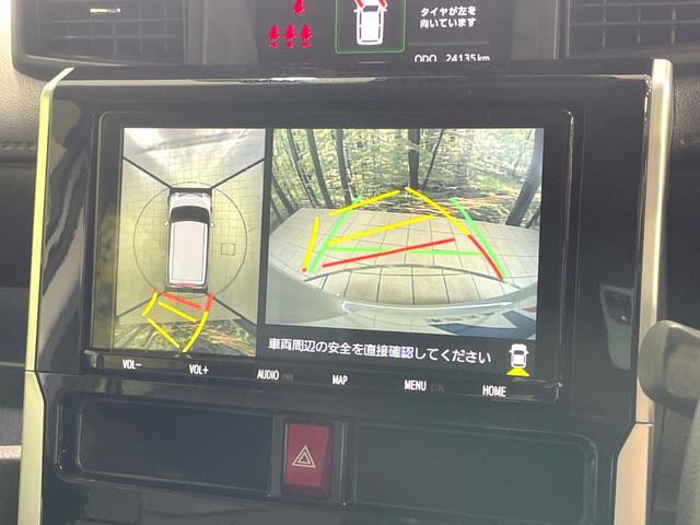 ルーミー カスタムＧ　純正９型ナビ　全周囲カメラ　両側電動ドア　衝突軽減　ドラレコ　ＥＴＣ　禁煙車　レーダークルーズ　コーナーセンサー　シートヒーター　ＬＥＤヘッド　オートライト　オートエアコン　スマートキー　ＬＥＤフォグ（4枚目）