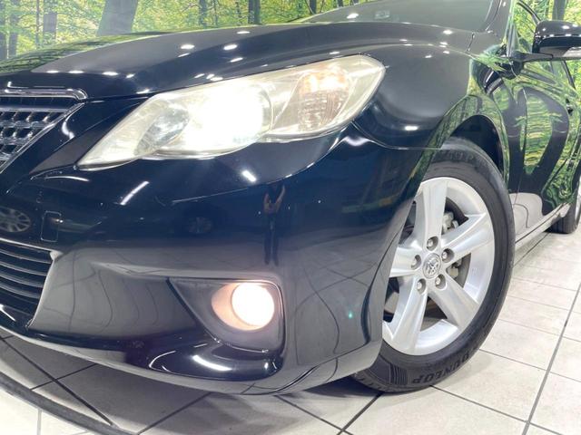 マークX 250G リラックスセレクション 禁煙車 SDナビ ドラレコ スマートキー パワーシート HIDヘッド フロントフォグ ETC オートライト デュアルエアコン 純正16インチアルミ CD DVD再生 フルセグ 革巻きステアリング(12枚目)