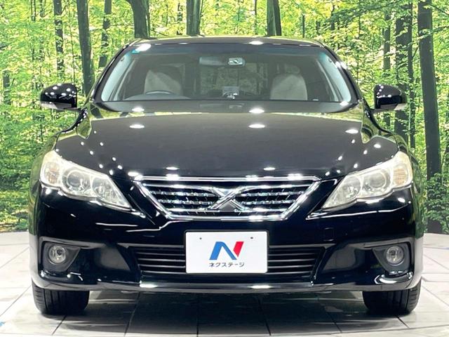 マークX 250G リラックスセレクション 禁煙車 SDナビ ドラレコ スマートキー パワーシート HIDヘッド フロントフォグ ETC オートライト デュアルエアコン 純正16インチアルミ CD DVD再生 フルセグ 革巻きステアリング(14枚目)