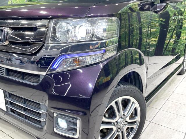 N-BOXカスタム G SSパッケージ 禁煙車 電動スライドドア SDナビ スマートキー シートヒーター HIDヘッド ビルトインETC オートライト オートエアコン 純正14インチアルミ Bluetooth DVD フルセグ LEDフォグ(12枚目)