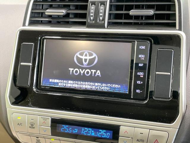 ランドクルーザープラド ＴＸ　Ｌパッケージ　禁煙車　７人乗り　サンルーフ　革シート　４ＷＤ　純正ナビ　バックカメラ　ドラレコ　ＥＴＣ　セーフティセンス　レーダークルーズ　シートエアコン　パワーシート　コーナーセンサー　ＬＥＤヘッド　フルセグＴＶ（4枚目）
