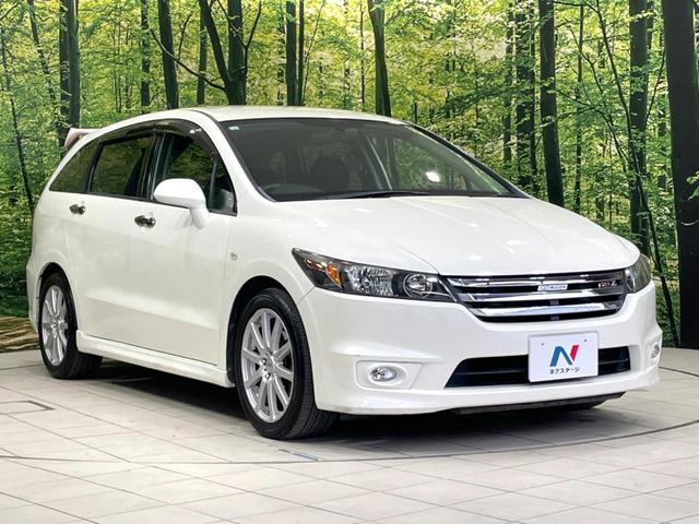 ストリーム RSZ 禁煙車 純正ナビ バックカメラ ETC HIDヘッド フロントフォグ オートライト オートエアコン 純正17インチアルミ CD DVD再生 パドルシフト ステアリングスイッチ プライバシーガラス(17枚目)