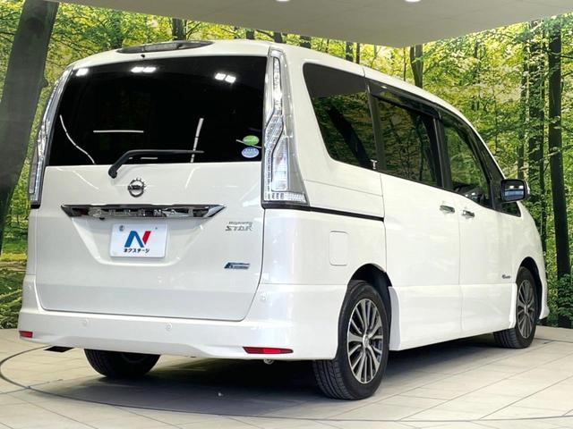 セレナ ハイウェイスター　Ｖセレ＋セーフティＩＩ　ＳＨＶ　禁煙車　両側電動ドア　衝突軽減　ＳＤナビ　全周囲カメラ　ドラレコ　ＥＴＣ　クルコン　コーナーセンサー　車線逸脱警報　ＨＩＤヘッド　オートライト　オートエアコン　アイドリングストップ　フロントフォグ（18枚目）