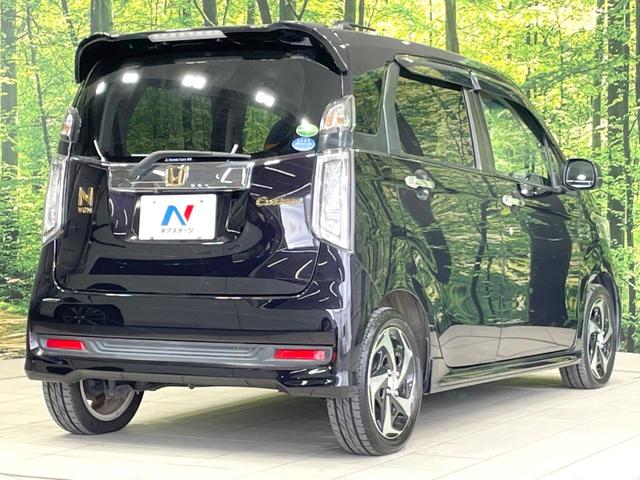 Ｎ－ＷＧＮカスタム Ｇ・ターボパッケージ　純正ＳＤナビ　バックカメラ　衝突被害軽減システム　禁煙車　ハーフレザーシート　ドラレコ　スマートキー　ＨＩＤヘッド　ＥＴＣ　クルコン　オートライト　オートエアコン　純正１４インチアルミ（17枚目）