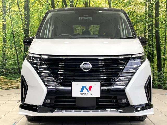 セレナ ハイウェイスターV 禁煙車 後席モニター 純正12型ナビ 両側電動ドア 全周囲カメラ 衝突軽減 プロパイロット ドラレコ ビルトインETC コーナーセンサー スマートキー シートヒーター LEDヘッド オートハイビーム(15枚目)