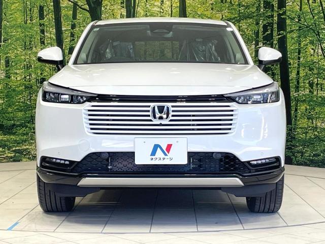 ヴェゼル e:HEV Z 登録済未使用車 全周囲カメラ 衝突被害軽減システム 電動リアゲート ハーフレザーシート ドラレコ コーナーセンサー スマートキー LEDヘッド ETC2.0 純正18インチアルミ オートハイビーム(14枚目)