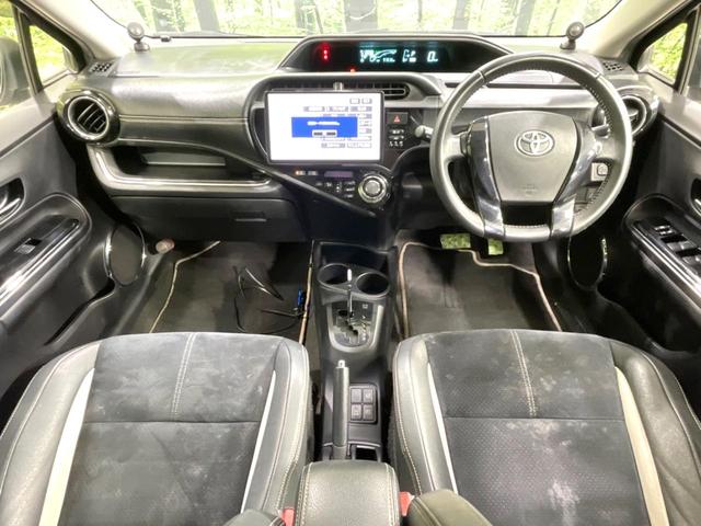 アクア G G’s 禁煙車 9型ナビ バックカメラ ETC オートライト オートエアコン スマートキー フロントフォグ 純正17インチアルミ フルセグ Bluetooth 電動格納ミラー 横滑り防止装置 横滑り防止装置(2枚目)