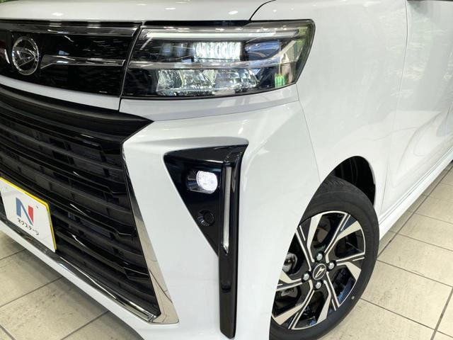 タント カスタムＸ　禁煙車　両側電動ドア　９型ディスプレイ　全周囲カメラ　スマートアシスト　ドラレコ　ＥＴＣ　ハーフレザーシート　シートヒーター　コーナーセンサー　スマートキー　ＬＥＤヘッド　純正１４インチアルミ（12枚目）