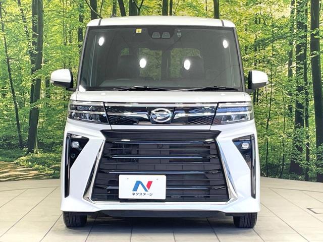タント カスタムＸ　禁煙車　両側電動ドア　９型ディスプレイ　全周囲カメラ　スマートアシスト　ドラレコ　ＥＴＣ　ハーフレザーシート　シートヒーター　コーナーセンサー　スマートキー　ＬＥＤヘッド　純正１４インチアルミ（14枚目）
