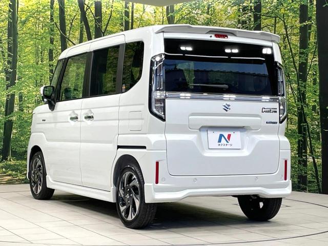 スペーシアカスタム ハイブリッドＸＳ　届出済未使用車　両側電動ドア　セーフティサポート　ハーフレザーシート　シートヒーター　コーナーセンサー　スマートキー　ＬＥＤヘッド　純正１５インチアルミ　オートハイビーム　車線逸脱警報　オートライト（29枚目）