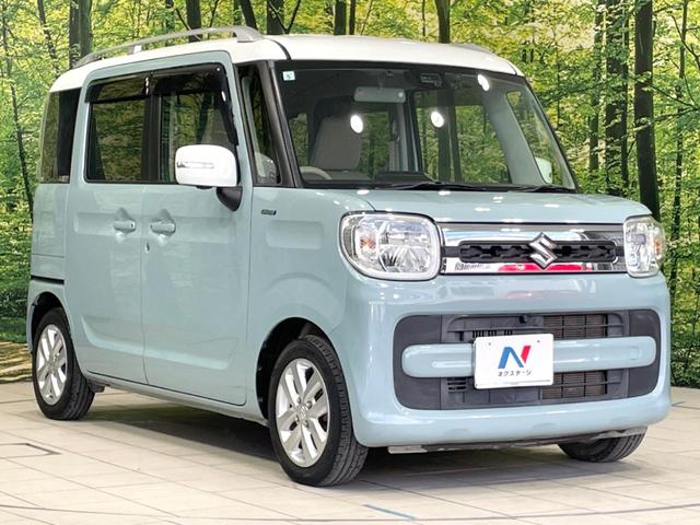 スペーシア ハイブリッドＸ　両側電動ドア　純正ＳＤナビ　全周囲カメラ　衝突被害軽減システム　禁煙車　シートヒーター　ドラレコ　コーナーセンサー　スマートキー　ＬＥＤヘッド　ビルトインＥＴＣ　純正１４インチアルミ　車線逸脱警報（17枚目）