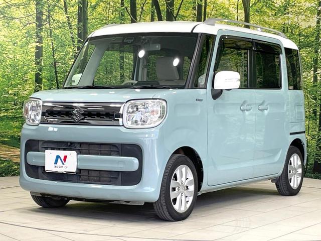 スペーシア ハイブリッドＸ　両側電動ドア　純正ＳＤナビ　全周囲カメラ　衝突被害軽減システム　禁煙車　シートヒーター　ドラレコ　コーナーセンサー　スマートキー　ＬＥＤヘッド　ビルトインＥＴＣ　純正１４インチアルミ　車線逸脱警報（57枚目）