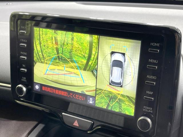 ヤリスクロス ハイブリッドＺ　禁煙車　純正８型ナビ　全周囲カメラ　セーフティセンス　ドラレコ　ビルトインＥＴＣ　レーダークルーズ　電動リアゲート　ハーフレザーシート　シートヒーター　パワーシート　コーナーセンサー　スマートキー（4枚目）