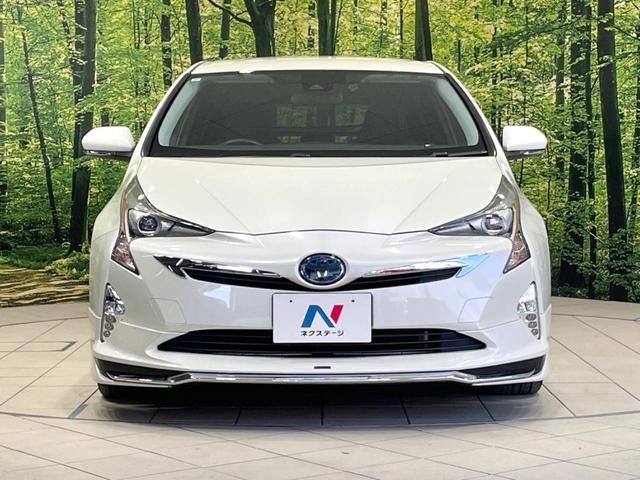 プリウス Sツーリングセレクション 禁煙車 モデリスタ 純正9型ナビ バックカメラ セーフティセンス ドラレコ ETC2.0 フルセグ レーダークルーズ レザー調シート シートヒーター スマートキー LEDヘッド 純正17インチアルミ(14枚目)
