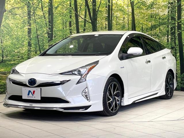 プリウス Sツーリングセレクション 禁煙車 モデリスタ 純正9型ナビ バックカメラ セーフティセンス ドラレコ ETC2.0 フルセグ レーダークルーズ レザー調シート シートヒーター スマートキー LEDヘッド 純正17インチアルミ(28枚目)