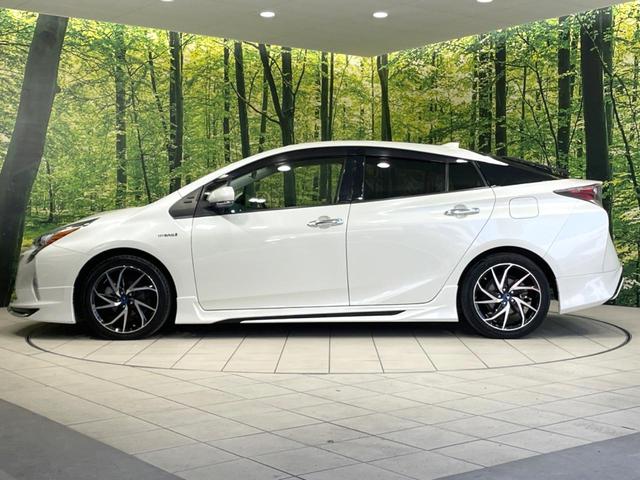 プリウス Sツーリングセレクション 禁煙車 モデリスタ 純正9型ナビ バックカメラ セーフティセンス ドラレコ ETC2.0 フルセグ レーダークルーズ レザー調シート シートヒーター スマートキー LEDヘッド 純正17インチアルミ(30枚目)