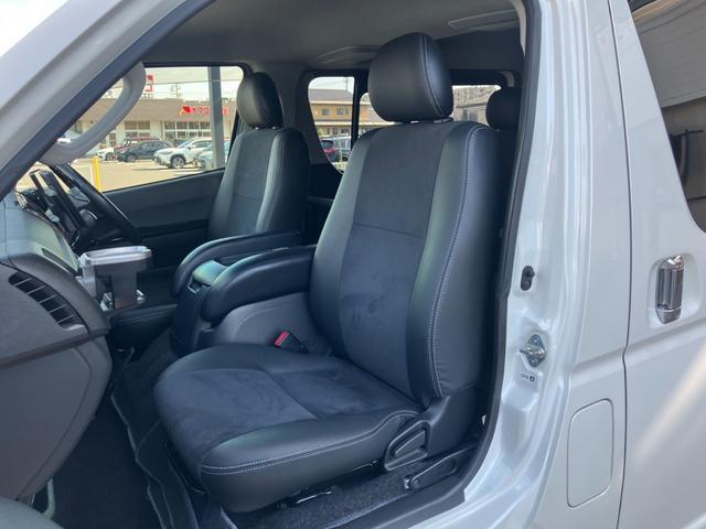 ハイエースバン スーパーＧＬ　ダークプライム　パナソニック大型ナビＴＶ／ベッドキット／バックモニター／ＥＴＣ車載器／社外エアロ／社外１７ｉｎアルミ／ローダウン／ＬＥＤヘッドライト／スマートキー＆プッシュスタート／サイドバイザー／社外ショック（49枚目）