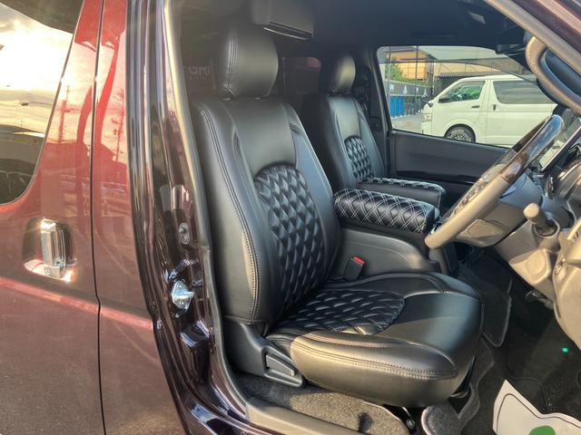 ハイエースバン スーパーGL ダークプライムII 1オーナー/ALPINE BIGX/バックカメラ/フリップダウンモニター/ETC/バッドフェイスボンネット/フロントスポイラー/ローダウン/17インチアルミホイール/ベッドキット//リアスタビライザー(17枚目)