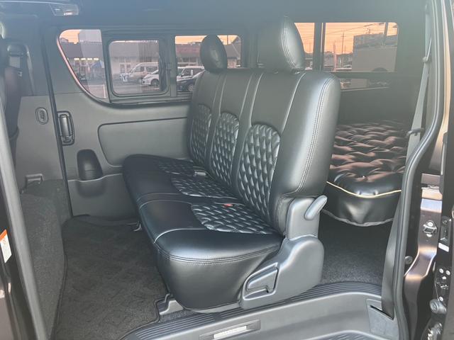 ハイエースバン スーパーGL ダークプライムII 1オーナー/ALPINE BIGX/バックカメラ/フリップダウンモニター/ETC/バッドフェイスボンネット/フロントスポイラー/ローダウン/17インチアルミホイール/ベッドキット//リアスタビライザー(55枚目)