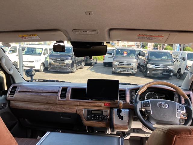 ハイエースバン ロングワイドスーパーGL 1オ-ナ/丸目ヘッドライト/BIG-Xナビ/天吊りモニタ/デジタルミラー/ベッドキット/社外アルミ/スマートキー(14枚目)