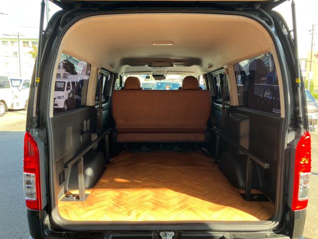 ハイエースバン ロングワイドスーパーGL 1オ-ナ/丸目ヘッドライト/BIG-Xナビ/天吊りモニタ/デジタルミラー/ベッドキット/社外アルミ/スマートキー(58枚目)