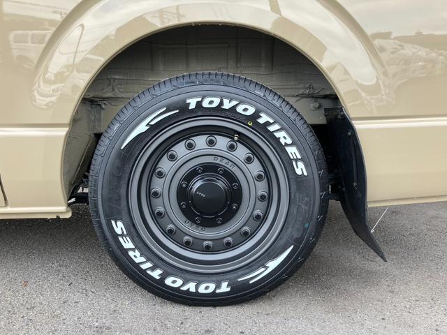 ハイエースバン ロングスーパーGL アースカラーパッケージ DAMDディフェイス/BIG-Xナビ/バックカメラ/社外アルミ/DAMDマッドフラップ/スマートキ/両側パワスラ(40枚目)