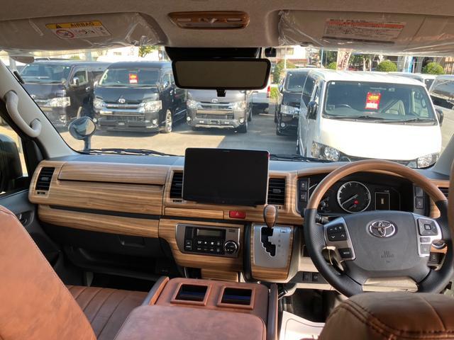 ハイエースバン ロングスーパーGL 4WD/アースカラー/全方位カメラ/デジタルインナーミラー/パワスラ/BIG-Xナビ/ベッドキット/ウッドパネル(14枚目)