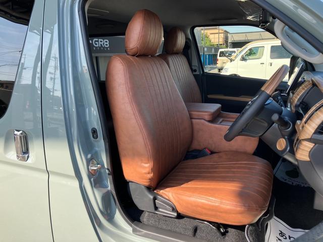 ハイエースバン ロングスーパーGL 4WD/アースカラー/全方位カメラ/デジタルインナーミラー/パワスラ/BIG-Xナビ/ベッドキット/ウッドパネル(17枚目)