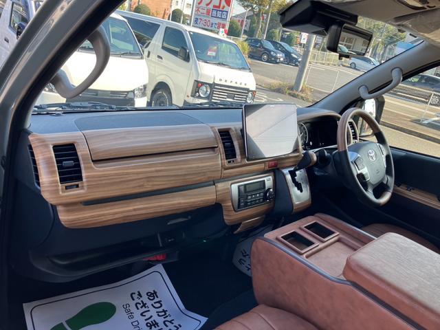 ハイエースバン ロングスーパーGL 4WD/アースカラー/全方位カメラ/デジタルインナーミラー/パワスラ/BIG-Xナビ/ベッドキット/ウッドパネル(43枚目)