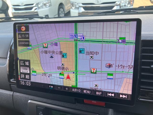 ハイエースバン スーパーGL ダークプライム パナソニック大型ナビTV/ベッドキット/バックモニター/ETC車載器/社外エアロ/社外17inアルミ/ローダウン/LEDヘッドライト/スマートキー&プッシュスタート/サイドバイザー/社外ショック(15枚目)