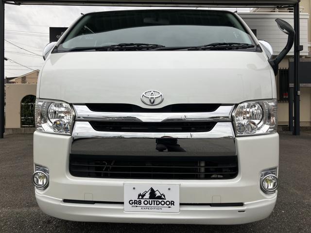 ハイエースバン ロングスーパーGL ローダウン/コブラFスポイラー/バトルシップ15inアルミ/GR8シートカバー/純正7inナビ/ETC/Bカメラ/天吊モニター/LEDテールランプ/スマートキー/ベッドキット/LEDヘッドライト(21枚目)