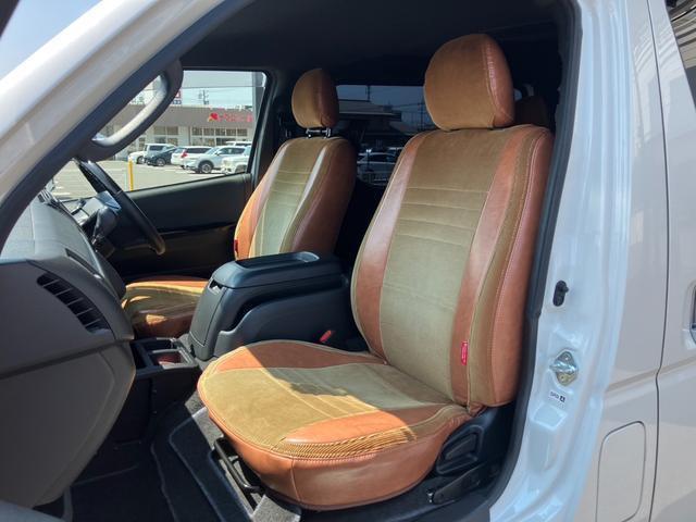 ハイエースバン スーパーＧＬ　ダークプライムＩＩ　丸目ヘッドライトカスタム／ナビＴＶ／全方位カメラ／デジタルインナーミラー／リアモニタ／ベッドキット／スマートキー（44枚目）