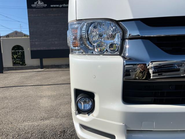 ハイエースバン ロングワイドスーパーＧＬ　ダークプライムＩＩ　１オーナー／ナビＴＶ／Ｂカメラ／ＥＴＣ／ベッドキット／モデリスタフロントスポイラー／社外アルミ／ＬＥＤヘッドライト／スマートキー＆プッシュスタート／サイドバイザー／セーフティセンス／フォグランプ（13枚目）