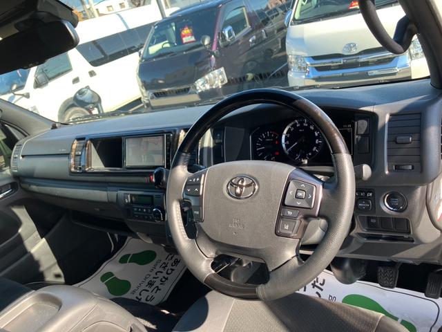 ハイエースバン ロングワイドスーパーＧＬ　ダークプライムＩＩ　１オーナー／ナビＴＶ／Ｂカメラ／ＥＴＣ／ベッドキット／モデリスタフロントスポイラー／社外アルミ／ＬＥＤヘッドライト／スマートキー＆プッシュスタート／サイドバイザー／セーフティセンス／フォグランプ（43枚目）