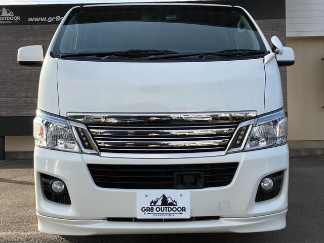 NV350キャラバンバン ロングライダープレミアムGXターボ ナビTV/バックモニター/ETC車載器/フルエアロ/エマージェンシーブレーキ/ローダウン/社外アルミ/デイライト/HIDヘッドライト/ベッドキット/サイドバイザー/スマートキー&プッシュスタート(21枚目)