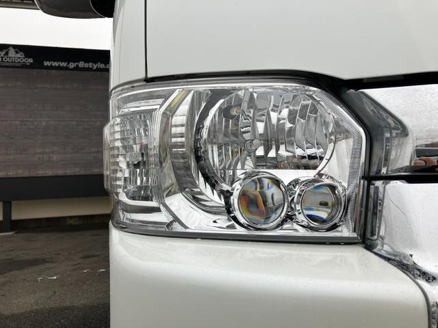 ハイエースワゴン ＧＬ　１オーナー／ＢＩＧ－Ｘナビ／アルパイン後席モニター／４列１０人乗り／レザー調シートカバー／ＧＲ８ベッドキット／ＬＥＤヘッドライト／スマートキー＆プッシュスタート／サイドバイザー／セーフティセンス（30枚目）