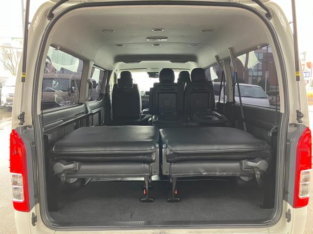 ハイエースワゴン ＧＬ　１オーナー／ＢＩＧ－Ｘナビ／アルパイン後席モニター／４列１０人乗り／レザー調シートカバー／ＧＲ８ベッドキット／ＬＥＤヘッドライト／スマートキー＆プッシュスタート／サイドバイザー／セーフティセンス（57枚目）