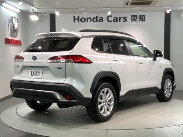 カローラクロス ハイブリッドS 最長5年保証 純正ナビ リヤカメラ BTオーディオ DVD 前後ドラレコ ETC2.0 LEDライト フォグライト 横滑り防止 スマ-トキ- パワーテールゲート サイドエアバッグ USB(53枚目)