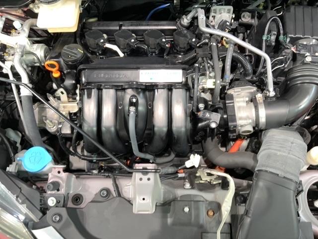 フィットハイブリッド Lホンダセンシング 1年保証 ワンオーナー ナビVXM-185VFi TV リヤカメラ CD録音 BTオ-ディオ DVD ドラレコ ETC LEDライト VSA クルコン フォグ スマートキー CarPlay 整備記録簿(44枚目)