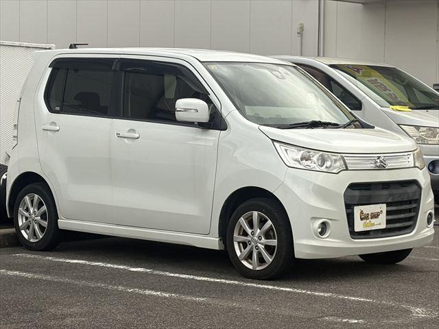 ワゴンＲスティングレー Ｘ　４ＷＤ　スマートキー　純正ナビ　ＴＶ　ＡＭ　ＦＭ　Ｂｌｕｅｔｏｏｔｈ　バックカメラ　シートヒーター　電動格納ミラー　フロント、リアドラレコ　ＥＴＣ　衝突軽減ブレーキ　横滑り防止装置　フロントフォグ（2枚目）