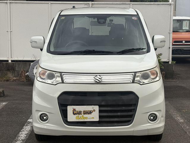 ワゴンＲスティングレー Ｘ　４ＷＤ　スマートキー　純正ナビ　ＴＶ　ＡＭ　ＦＭ　Ｂｌｕｅｔｏｏｔｈ　バックカメラ　シートヒーター　電動格納ミラー　フロント、リアドラレコ　ＥＴＣ　衝突軽減ブレーキ　横滑り防止装置　フロントフォグ（3枚目）