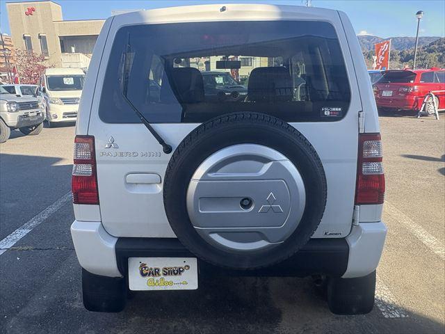 パジェロミニ ＶＲ　４ＷＤ　ＡＴ　ターボ　タイベル交換済　キーレス　Ｂｌｕｅｔｏｏｔｈオーディオ　ハロゲンヘッドライト　フロントフォグランプ　電動格納ミラー　純正アルミホイール　エアコン　エアバック（7枚目）