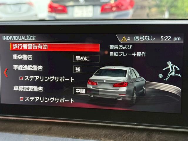 ５シリーズ ５２３ｄ　Ｍスポーツ　禁煙車　オプション２０インチアルミ　アクティブクルーズコントロール　アラウンドビューモニター　フルセグＴＶ　メーカー純正ナビ　Ｂｌｕｅｔｏｏｔｈ　パワートランク　パワーシート　スマートキー　ＥＴＣ（55枚目）