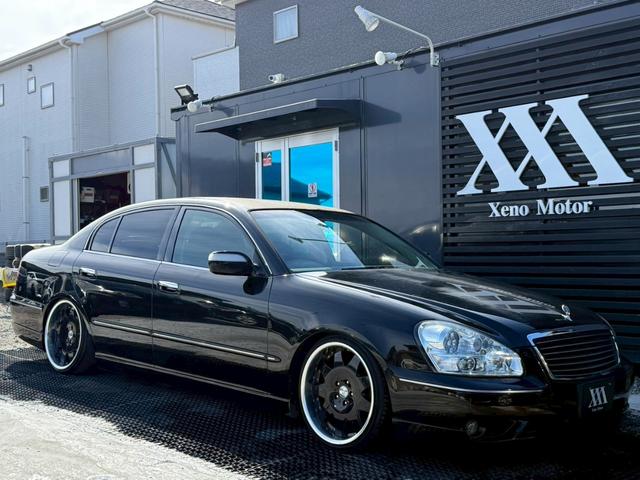 シーマ ３００Ｇ　禁煙車　ｍａｇｉｃ車高調　ＡＭＥアミスタッド１９インチアルミ　黒革シート　トリムブラウンレザー　バルカンヘッドライト　ルーフカーボンラッピング　後期テール　助手席パワーシート　ローダウン　車高調（42枚目）