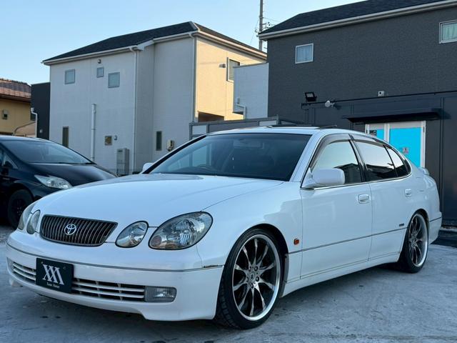 アリスト S300 生誕10周年記念特別仕様車 禁煙車 サンルーフ 黒革シート ウッドコンビハンドル RSR車高調 社外19インチアルミ パワーシート シートヒーター アリーナホーン クルーズコントロール パドルシフト JBLサウンド ETC(25枚目)