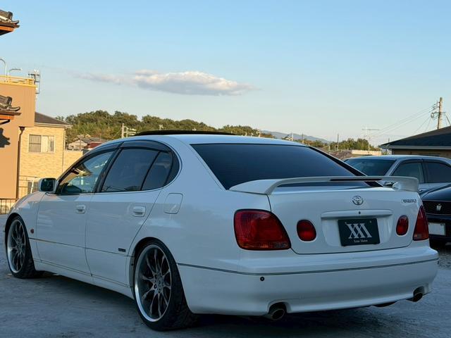 アリスト S300 生誕10周年記念特別仕様車 禁煙車 サンルーフ 黒革シート ウッドコンビハンドル RSR車高調 社外19インチアルミ パワーシート シートヒーター アリーナホーン クルーズコントロール パドルシフト JBLサウンド ETC(26枚目)