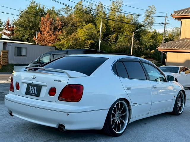 アリスト S300 生誕10周年記念特別仕様車 禁煙車 サンルーフ 黒革シート ウッドコンビハンドル RSR車高調 社外19インチアルミ パワーシート シートヒーター アリーナホーン クルーズコントロール パドルシフト JBLサウンド ETC(27枚目)