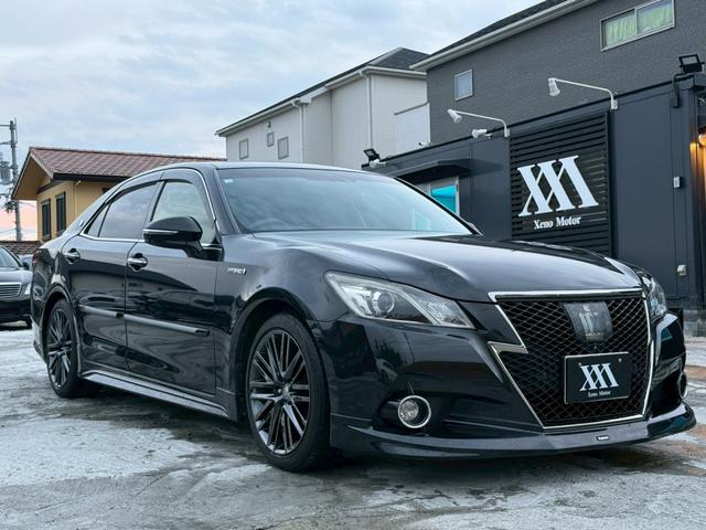 クラウンハイブリッド アスリートS ブラックスタイル 禁煙車 サンルーフ 黒赤コンビレザーシート モデリスタフルエアロ モデリスタ4本出しマフラー 純正18インチスパッタリングアルミ メーカー純正ナビ クリアランスソナー フルセグTV アラウンドビュー(25枚目)