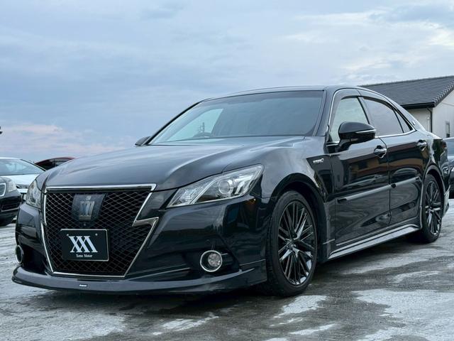 クラウンハイブリッド アスリートS ブラックスタイル 禁煙車 サンルーフ 黒赤コンビレザーシート モデリスタフルエアロ モデリスタ4本出しマフラー 純正18インチスパッタリングアルミ メーカー純正ナビ クリアランスソナー フルセグTV アラウンドビュー(26枚目)