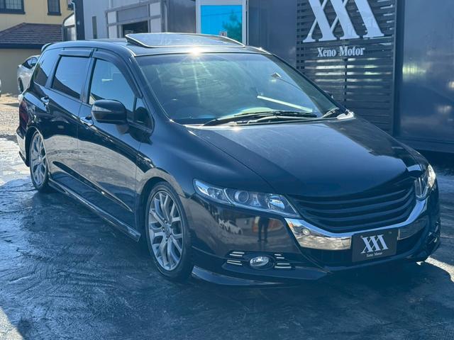 オデッセイ アブソルート　サンルーフ　ＲＳＲ車高調　社外テール　マフラーエンド　アラウンドビューモニター　パワーシート　クルーズコントロール　黒革ハーフレザーシート　パドルシフト　スマートキー　純正１８インチアルミ　ＥＴＣ（25枚目）